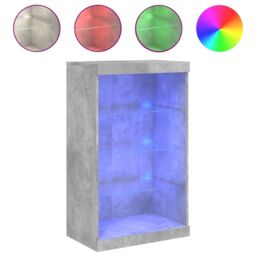 Berkfield Home Sideboard with LED Lights Concrete Grey 60.5x37x100 cm - thumbnail 2