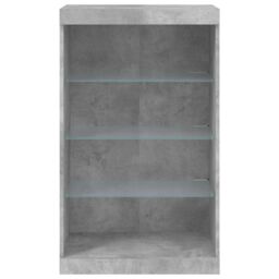 Berkfield Home Sideboard with LED Lights Concrete Grey 60.5x37x100 cm - thumbnail 6