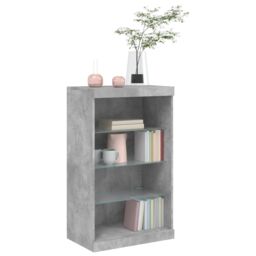 Berkfield Home Sideboard with LED Lights Concrete Grey 60.5x37x100 cm - thumbnail 5