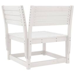 Berkfield Home Garden Sofa Corner White 73x73x78 cm Solid Wood Pine - Size: 73 x 73 x 78 cm - thumbnail 6