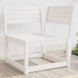 Berkfield Home Garden Sofa Corner White 73x73x78 cm Solid Wood Pine - Size: 73 x 73 x 78 cm - thumbnail 2