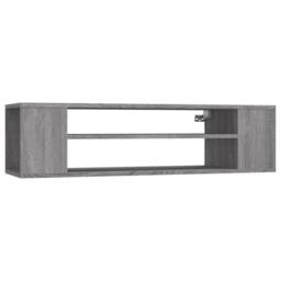 Berkfield Home Hanging TV Cabinet Grey Sonoma 100x30x26.5 cm Engineered Wood - thumbnail 1