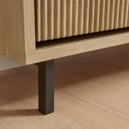 FurnitureboxUK Penrose Oak Effect Wood Shoe Storage Cabinet in Light Brown - thumbnail 7