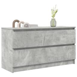 Berkfield Home TV Cabinet Concrete Grey 100x35x54 cm Engineered Wood - Size: 100 x 35 x 54 cm - thumbnail 4