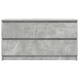 Berkfield Home TV Cabinet Concrete Grey 100x35x54 cm Engineered Wood - Size: 100 x 35 x 54 cm - thumbnail 6