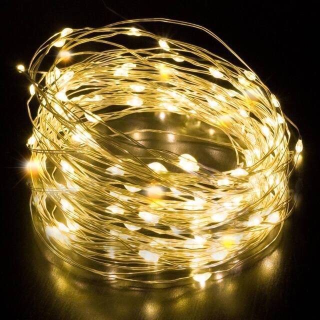 Desiretech LED Battery-Powered Fairy Lights Copper Wire String Lights 2Pack 50LED in Warm White - image 1