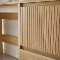 sweeek Scandinavian desk wood decor 2 drawers in Beige - thumbnail 6