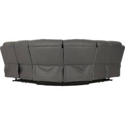 Seconique Roma Corner Recliner Sofa Grey Faux Leather - thumbnail 9