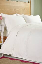 Helena Springfield 'Erin Embroidery' Cotton Duvet Cover Set in White - Size: Single - thumbnail 1