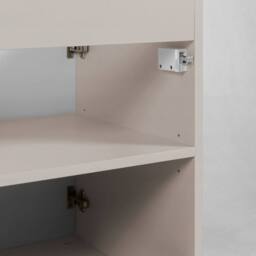 Heze Furniture Flow 1 Door Fluted Bathroom Vanity Cabinet with Worktop 40cm in Beige - thumbnail 7