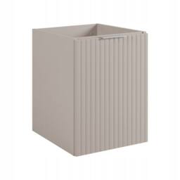 Heze Furniture Flow 1 Door Fluted Bathroom Vanity Cabinet with Worktop 40cm in Beige - thumbnail 2