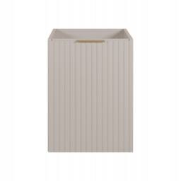 Heze Furniture Flow 1 Door Fluted Bathroom Vanity Cabinet with Worktop 40cm in Beige - thumbnail 3