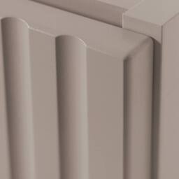 Heze Furniture Flow 1 Door Fluted Bathroom Vanity Cabinet with Worktop 40cm in Beige - thumbnail 6