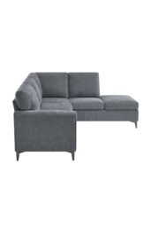 More4Homes Roma 4 Seater Fabric Corner Sofa in Charcoal - thumbnail 4