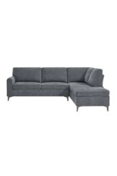 More4Homes Roma 4 Seater Fabric Corner Sofa in Charcoal - thumbnail 3