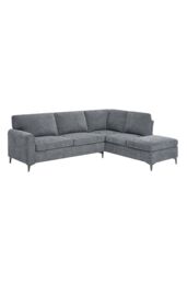 More4Homes Roma 4 Seater Fabric Corner Sofa in Charcoal - thumbnail 2