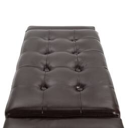 STILVORA Storage Ottoman Bench with Lift-Up Lid Brown - thumbnail 7