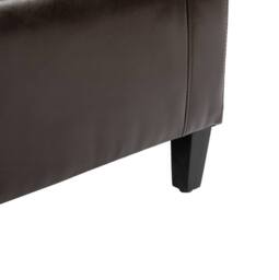 STILVORA Storage Ottoman Bench with Lift-Up Lid Brown - thumbnail 8