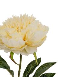 Hill Interiors Double Peony Artificial Plant in Cream - thumbnail 2