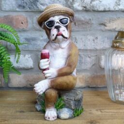 Gifts Direct 2 U Holiday Bulldog Ornament in Light Brown - thumbnail 2
