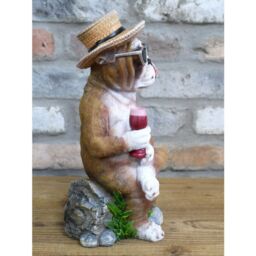 Gifts Direct 2 U Holiday Bulldog Ornament in Light Brown - thumbnail 4