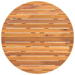Berkfield Home Beautiful Garden Dining Table Round √ò110x75 cm Solid Wood Acacia in Brown - Size: 110x75 cm - thumbnail 8