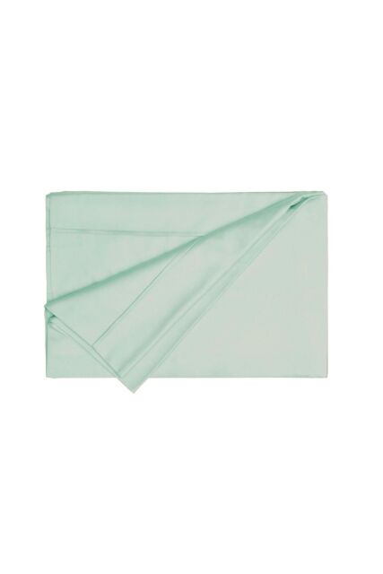 Belledorm Egyptian Cotton 200 Thread Count Flat Sheet in Light Green - Size: Double - image 1