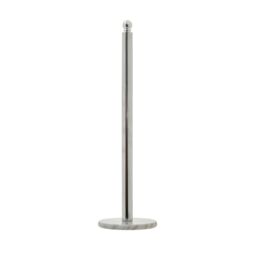 Orsina Stable Light Gold Large Toilet Roll Holder With Marble Base, Design Toilet Holder, Sturdy Roll Holder in Silver