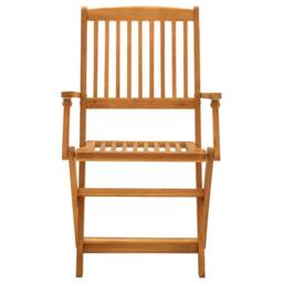 Berkfield Home 5 Piece Garden Dining Set Solid Wood Acacia in Brown - thumbnail 5