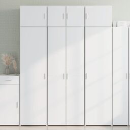Berkfield Home Storage Cabinet White 70x42.5x225 cm Engineered Wood - thumbnail 1