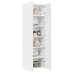 Berkfield Home Storage Cabinet White 70x42.5x225 cm Engineered Wood - thumbnail 3