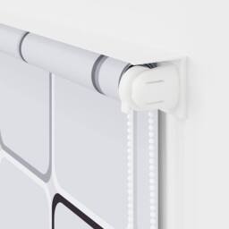 Berkfield Home Shower Roller Blind 100x240 cm Square in White - thumbnail 7