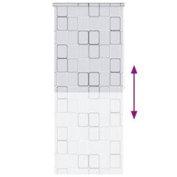 Berkfield Home Shower Roller Blind 100x240 cm Square in White - thumbnail 5