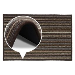 JVL Arona Machine Washable Latex Backed Doormat, 40x60cm, Brown - Size: 40 cm x 60 cm - thumbnail 8