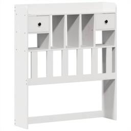 Berkfield Home Beautiful Bed Frame without Mattress White 90x190 cm Single Solid - thumbnail 8