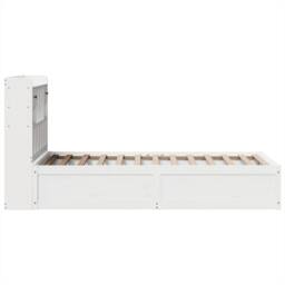 Berkfield Home Beautiful Bed Frame without Mattress White 90x190 cm Single Solid - thumbnail 6