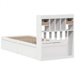 Berkfield Home Beautiful Bed Frame without Mattress White 90x190 cm Single Solid - thumbnail 7