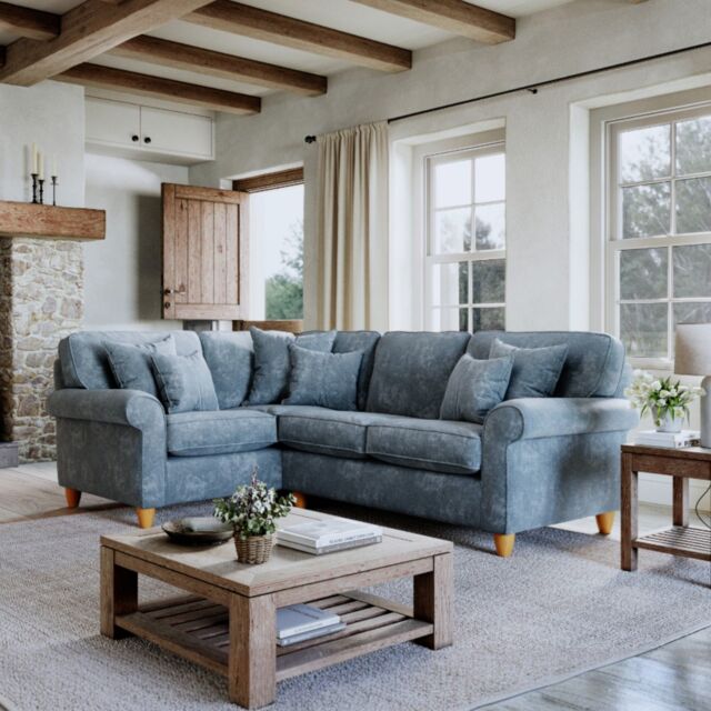 The Great Sofa Company Flora 1 Corner 2 Sofa Glory Steel in Dark Blue - image 1