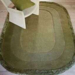 The Rug Shop UK Green Handmade Modern Easy to clean Border Area Rug - Size: 160 cm x 230 cm - thumbnail 5