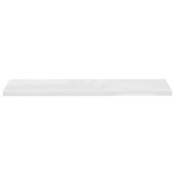 Berkfield Home Floating Wall Shelves 4 pcs High Gloss White 120x23.5x3.8 cm MDF - thumbnail 5