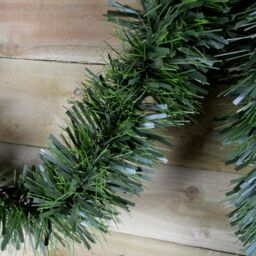 Samuel Alexander 10m x 15cm Luxury Chunky Cut Tinsel Garland Christmas Tree Decoration - Green - Size: 10m x 15 cm - thumbnail 4