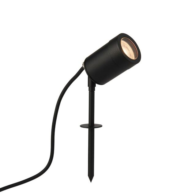 Netlighting Odyssey Outdoor Spike Satin Black Paint & Clear Glass IP65 - image 1