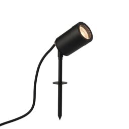 Netlighting Odyssey Outdoor Spike Satin Black Paint & Clear Glass IP65