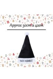 VFM e-Store Christmas Hat Santas Belt Velvet Hat X 1 20cm x 30cm x 57cm Red - Size: 20 cm x 30 cm x 57 cm - thumbnail 2