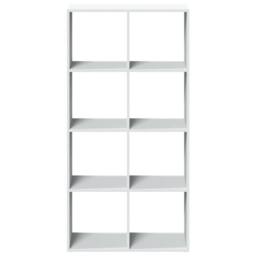Berkfield Home Room Divider Bookcase White 69.5x29x137.5 cm Engineered Wood - thumbnail 5