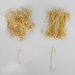 Shatchi 300Pcs Tree Decoration Hooks - Sturdy & Durable for Festive Ornaments in Gold - Size: 1 Pack - thumbnail 6