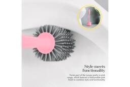 Swan Lynsey Dispensing Toilet Brush Bundle in Pink - thumbnail 8