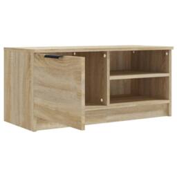 Berkfield Home TV Cabinets 2 pcs Sonoma Oak 80x35x36.5 cm Engineered Wood in Light Brown - thumbnail 7