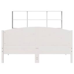 Berkfield Home Decorative Bookcase Bed without Mattress White 160x200cm Solid Wo - Size: 160x200 cm - thumbnail 4