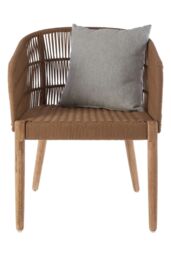 Orsina Opus Armchair, Arm & Backrest Armchair for Living Room, Angular Bedroom Armchair, Comfortable Office Chair in Natural - thumbnail 7